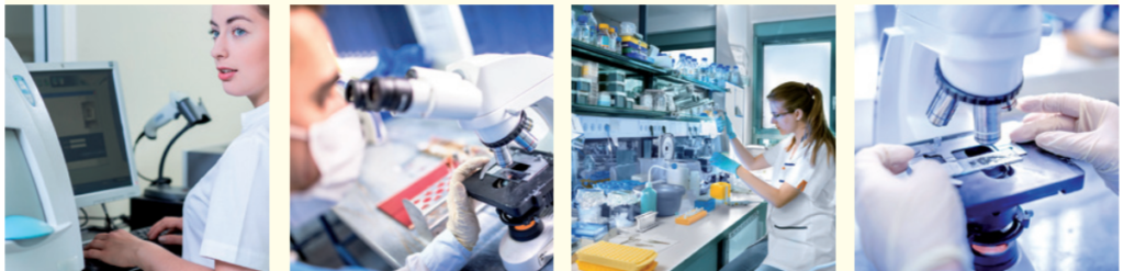 Wissenschaftler bei Laboruntersuchungen